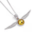 Harry Potter Sterling Silver Crystal Necklace Golden Snitch - Gift Arch