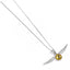 Harry Potter Sterling Silver Crystal Necklace Golden Snitch - Gift Arch