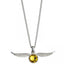 Harry Potter Sterling Silver Crystal Necklace Golden Snitch - Gift Arch
