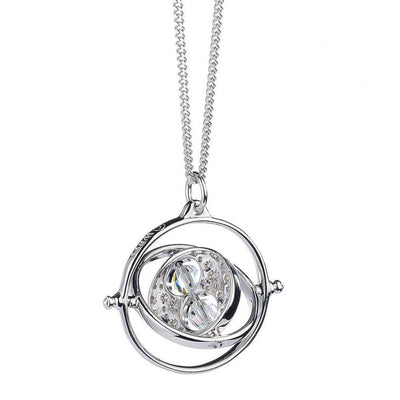 Harry Potter Sterling Silver Crystal Necklace Time Turner - Gift Arch