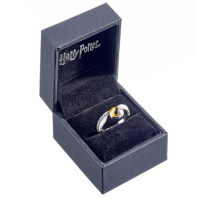 Harry Potter Sterling Silver Crystal Ring Golden Snitch Large - Gift Arch