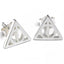 Harry Potter Sterling Silver Earrings Deathly Hallows - Gift Arch