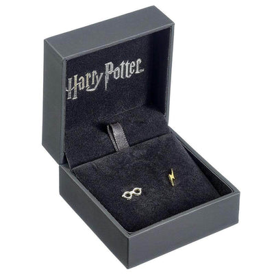 Harry Potter Sterling Silver Earrings Lightning Bolt & Glasses - Gift Arch