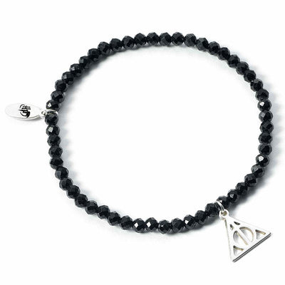 Harry Potter Stone Bracelet With Sterling Silver Charm Deathly Hallows - Gift Arch