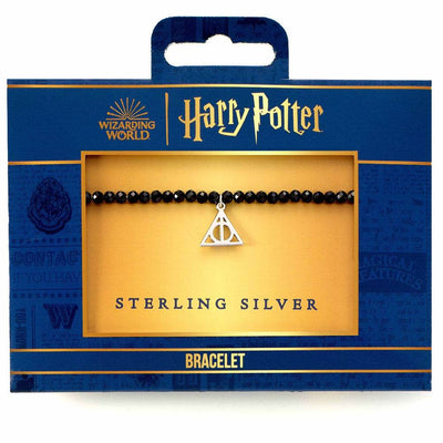 Harry Potter Stone Bracelet With Sterling Silver Charm Deathly Hallows - Gift Arch