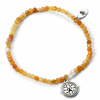Harry Potter Stone Bracelet With Sterling Silver Charm Time Turner - Gift Arch