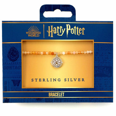 Harry Potter Stone Bracelet With Sterling Silver Charm Time Turner - Gift Arch
