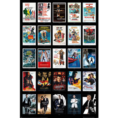 James Bond Poster 25 Films 290 - Gift Arch