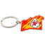 Kansas City Chiefs State Shape Keyring - Gift Arch