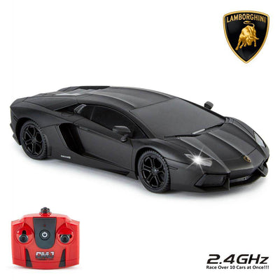 Lamborghini Aventador Radio Controlled Car 1:24 Scale Black - Gift Arch
