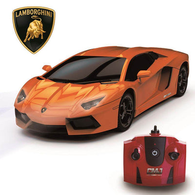 Lamborghini Aventador Radio Controlled Car 1:24 Scale Orange - Gift Arch