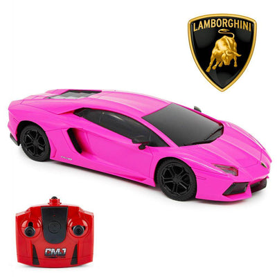 Lamborghini Aventador Radio Controlled Car 1:24 Scale Pink - Gift Arch
