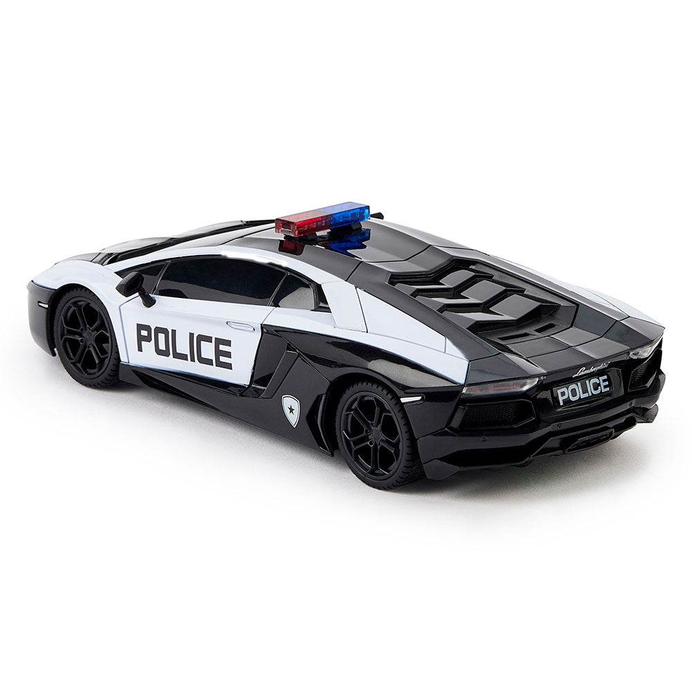 Lamborghini Aventador Radio Controlled Car 1:24 Scale Police - Gift Arch