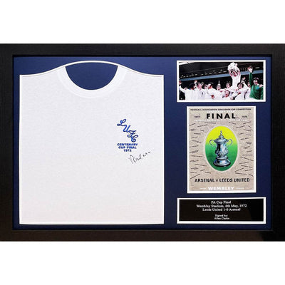 Leeds United FC 1972 Clarke Signed Shirt (Framed) - Gift Arch