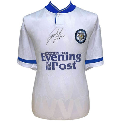 Leeds United FC 1992 Strachan Signed Shirt - Gift Arch