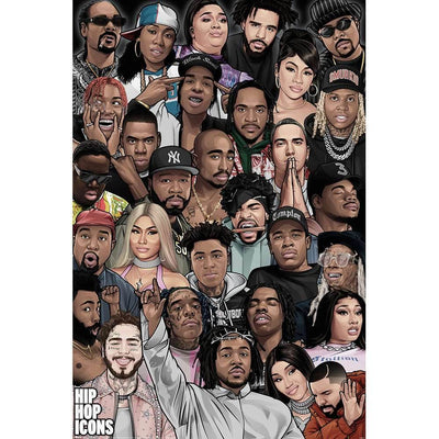 Legends Hip Hop Icons Poster 295 - Gift Arch