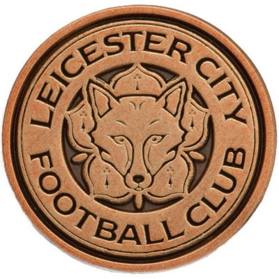 Leicester City FC Antique Gold Crest Badge - Gift Arch