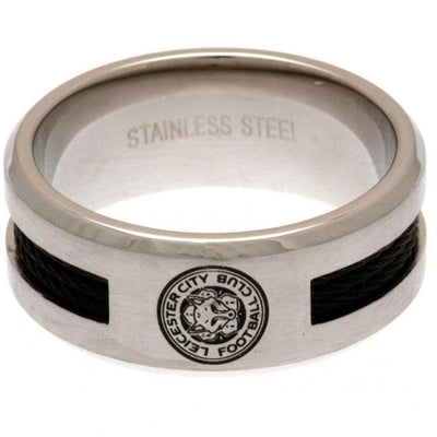 Leicester City FC Black Inlay Ring Medium - Gift Arch