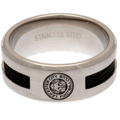 Leicester City FC Black Inlay Ring Small - Gift Arch
