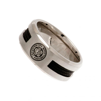 Leicester City FC Black Inlay Ring Small - Gift Arch