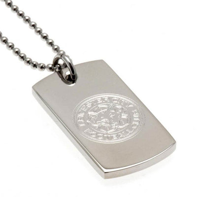 Leicester City FC Engraved Dog Tag & Chain - Gift Arch