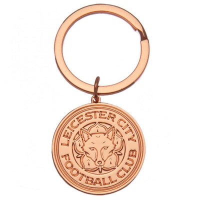Leicester City FC Rose Gold Crest Keyring - Gift Arch