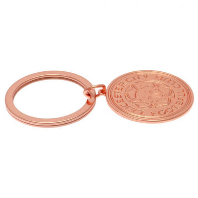 Leicester City FC Rose Gold Crest Keyring - Gift Arch