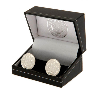 Leicester City FC Silver Plated Formed Cufflinks - Gift Arch