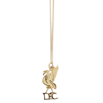 Liverpool FC 18ct Gold Plated on Silver Liverbird Pendant & Chain - Gift Arch