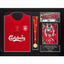 Liverpool FC 2005 Gerrard Signed Shirt & Medal (Framed) - Gift Arch