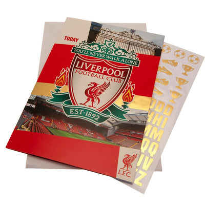 Liverpool FC Birthday Card With Stickers - Gift Arch