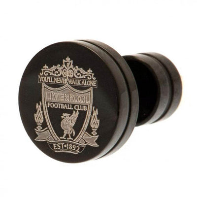 Liverpool FC Black IP Plated Stud Earring - Gift Arch
