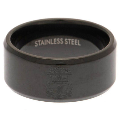 Liverpool FC Black IP Ring Large - Gift Arch