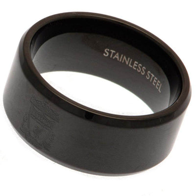 Liverpool FC Black IP Ring Large - Gift Arch