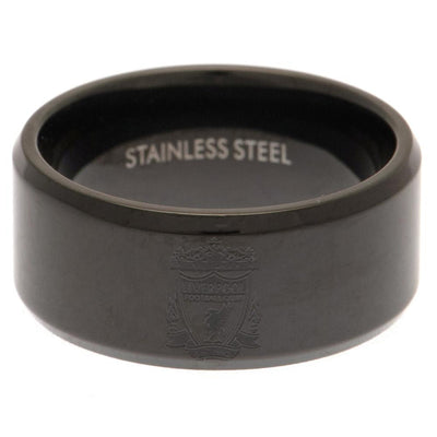 Liverpool FC Black IP Ring Small - Gift Arch