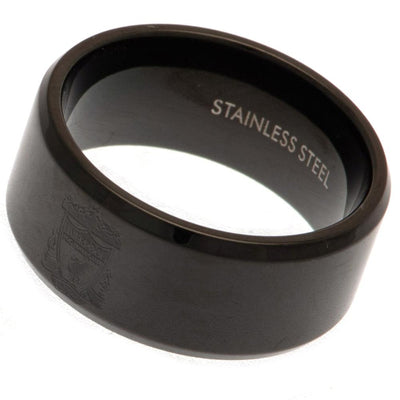 Liverpool FC Black IP Ring Small - Gift Arch