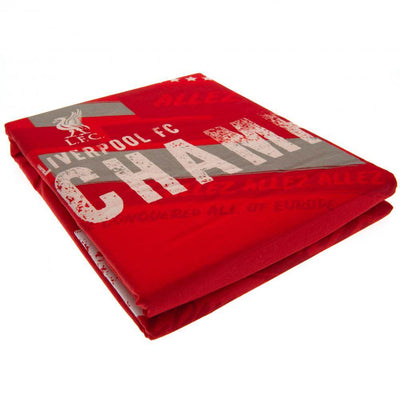 Liverpool FC Champions Of Europe Single Duvet Set - Gift Arch