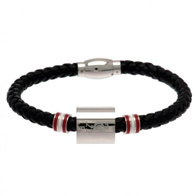 Liverpool FC Colour Ring Leather Bracelet - Gift Arch