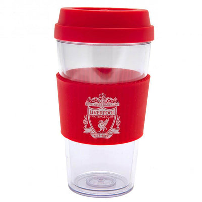 Liverpool FC Crest Silicone Grip Travel Mug - Gift Arch