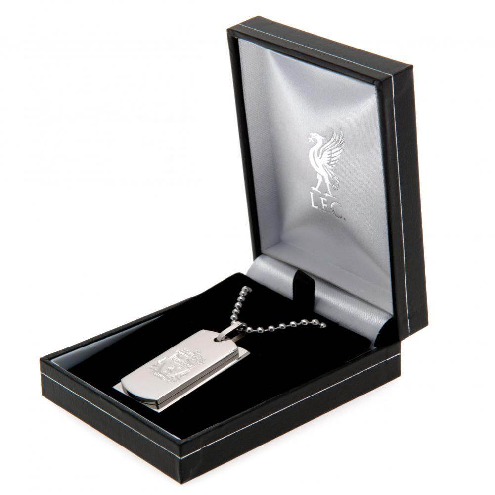 Liverpool FC Double Dog Tag & Chain - Gift Arch