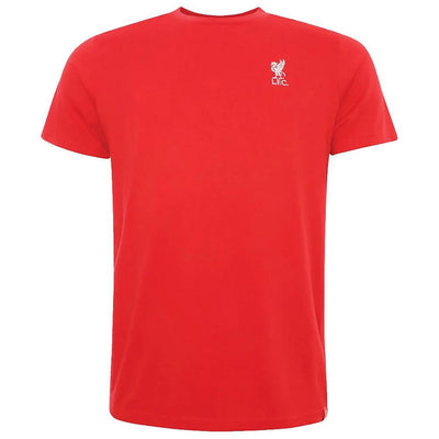 Liverpool FC Embroidered T Shirt Mens Red Small - Gift Arch