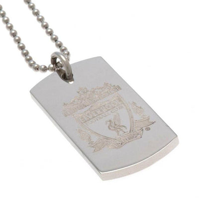 Liverpool FC Engraved Dog Tag & Chain CR - Gift Arch