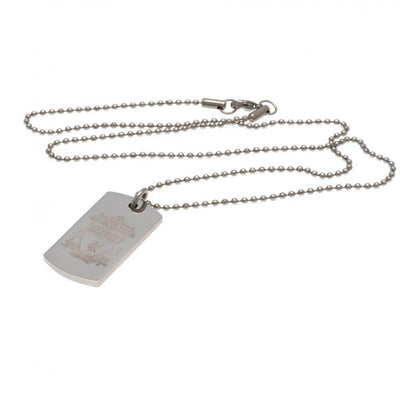 Liverpool FC Engraved Dog Tag & Chain CR - Gift Arch