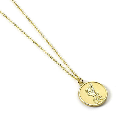 Liverpool FC Gold Finish Crest Necklace - Gift Arch