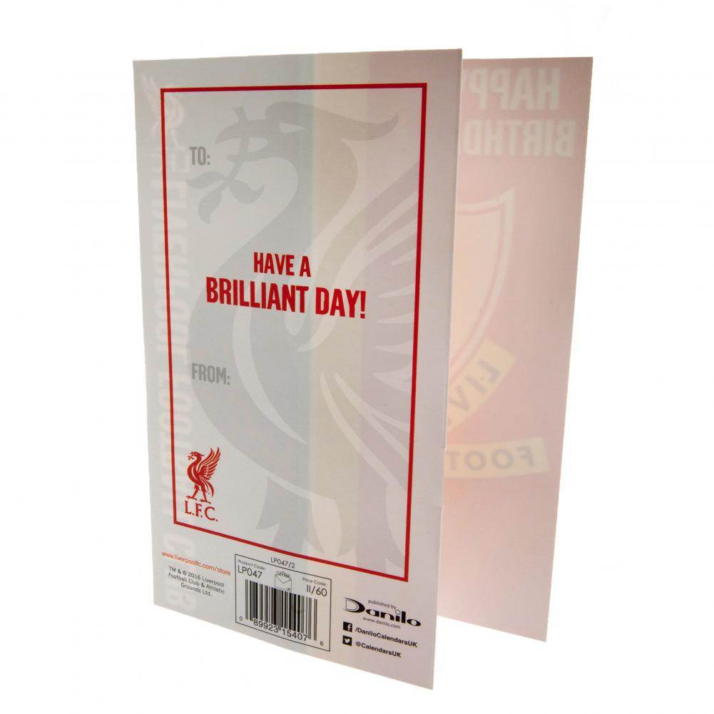 Liverpool FC Liverbird Birthday Card - Gift Arch