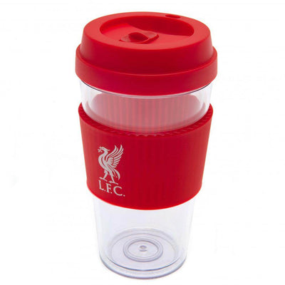 Liverpool FC Liverbird Silicone Grip Travel Mug - Gift Arch