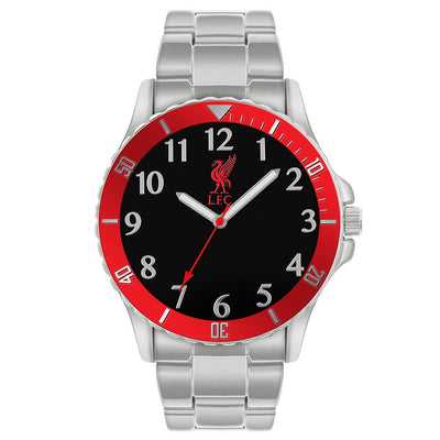 Liverpool FC Mens Red & Silver Bracelet Watch - Gift Arch