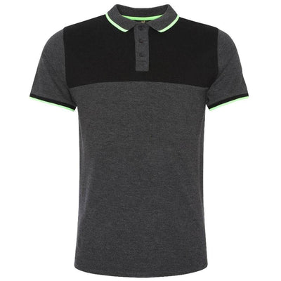 Liverpool FC Neon Panel Polo Mens Charcoal Small - Gift Arch