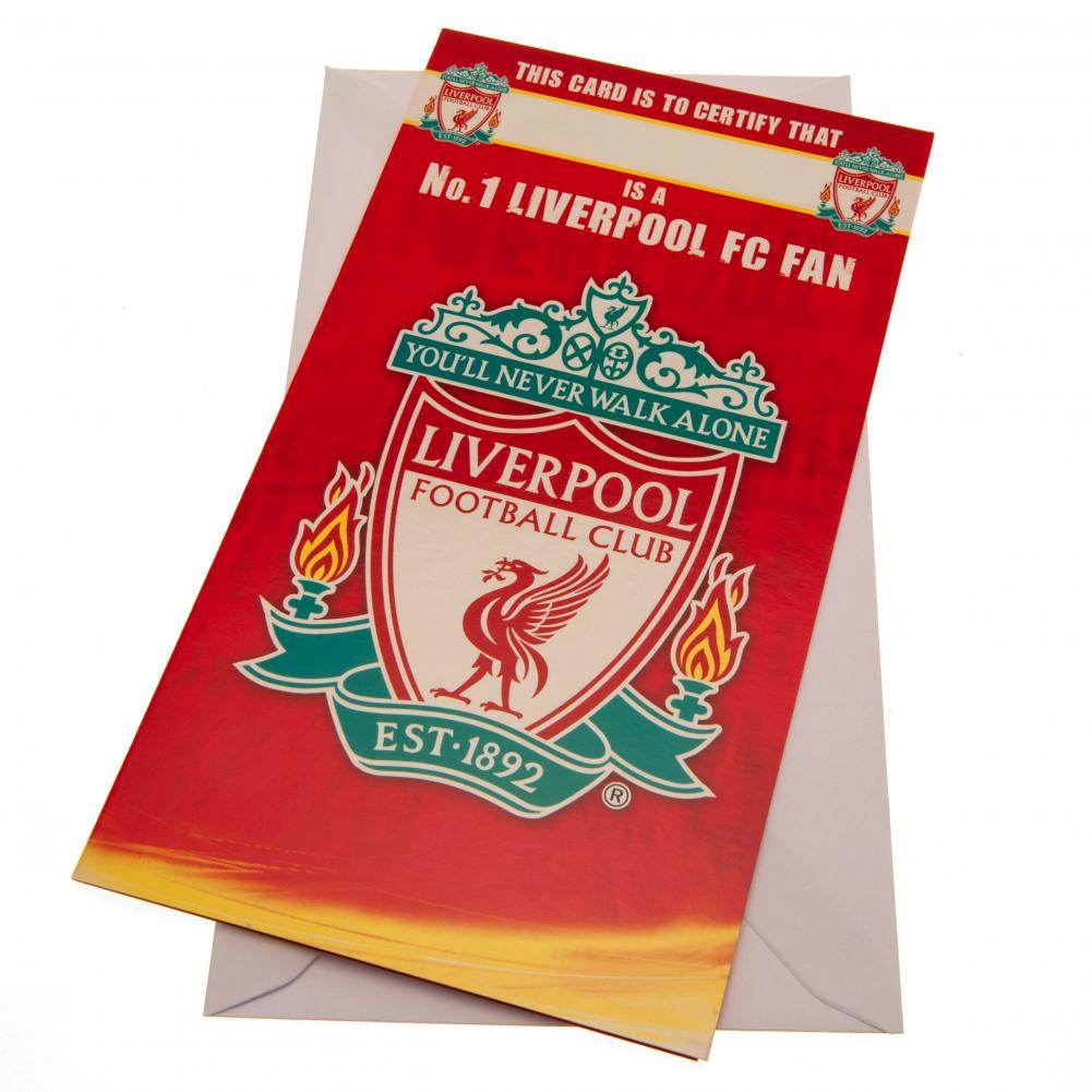 Liverpool FC No. 1 Fan Birthday Card - Gift Arch