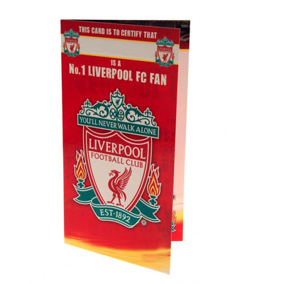 Liverpool FC No. 1 Fan Birthday Card - Gift Arch